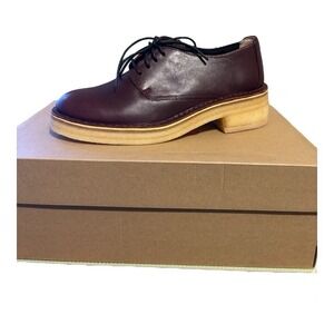 Clarks Originals Mens Shoes Size 9 Maru London Leather Nut Brown Lace Up Oxford